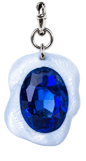 Charm baby blue gem