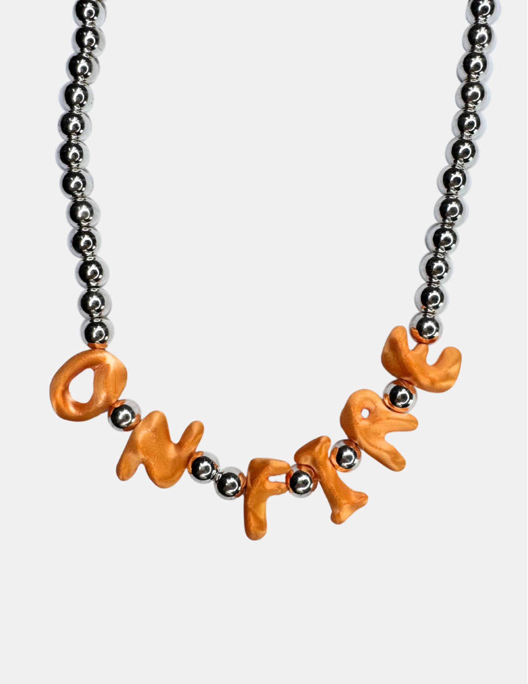 On Fire Necklace // Silver