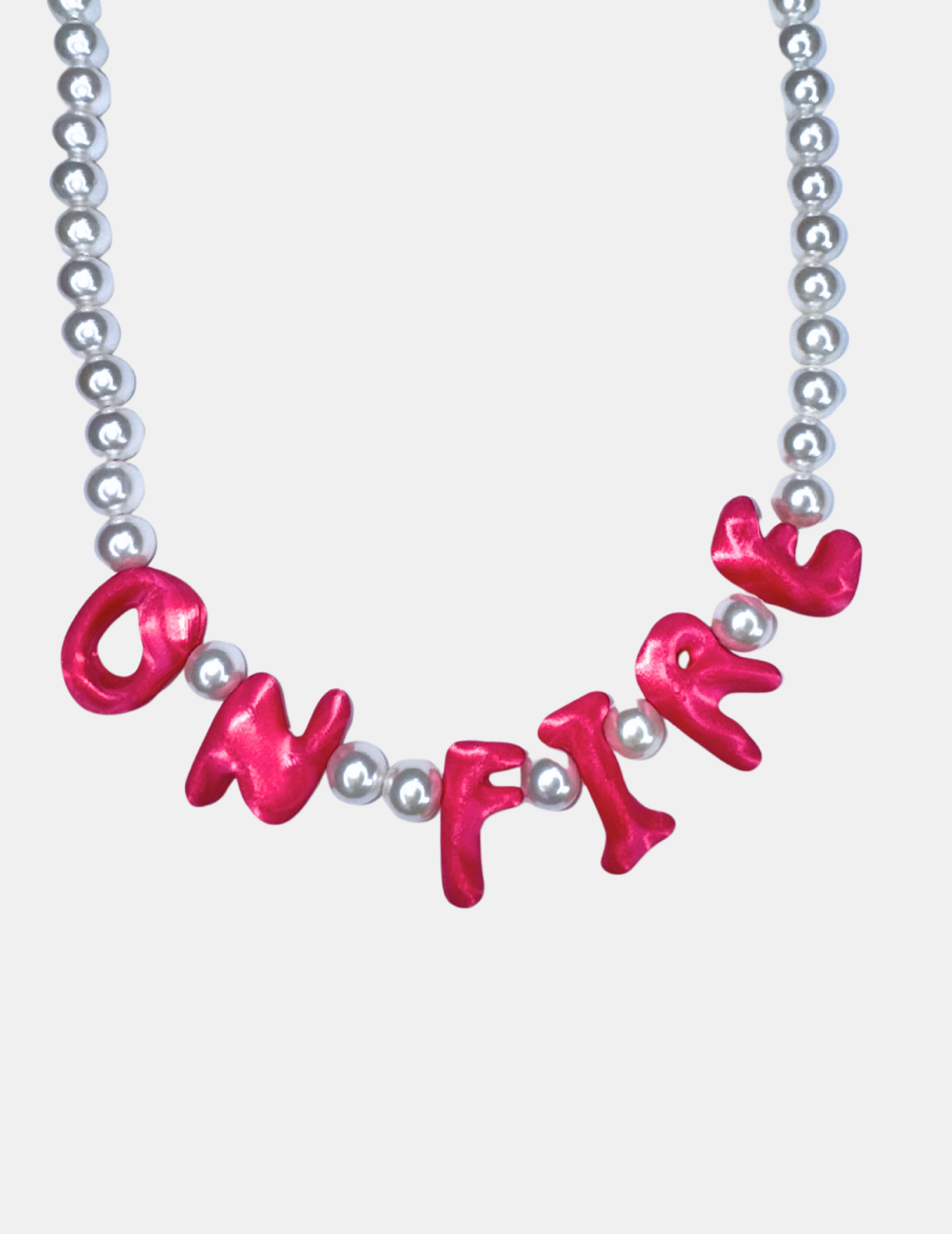 On Fire Necklace // Pearl