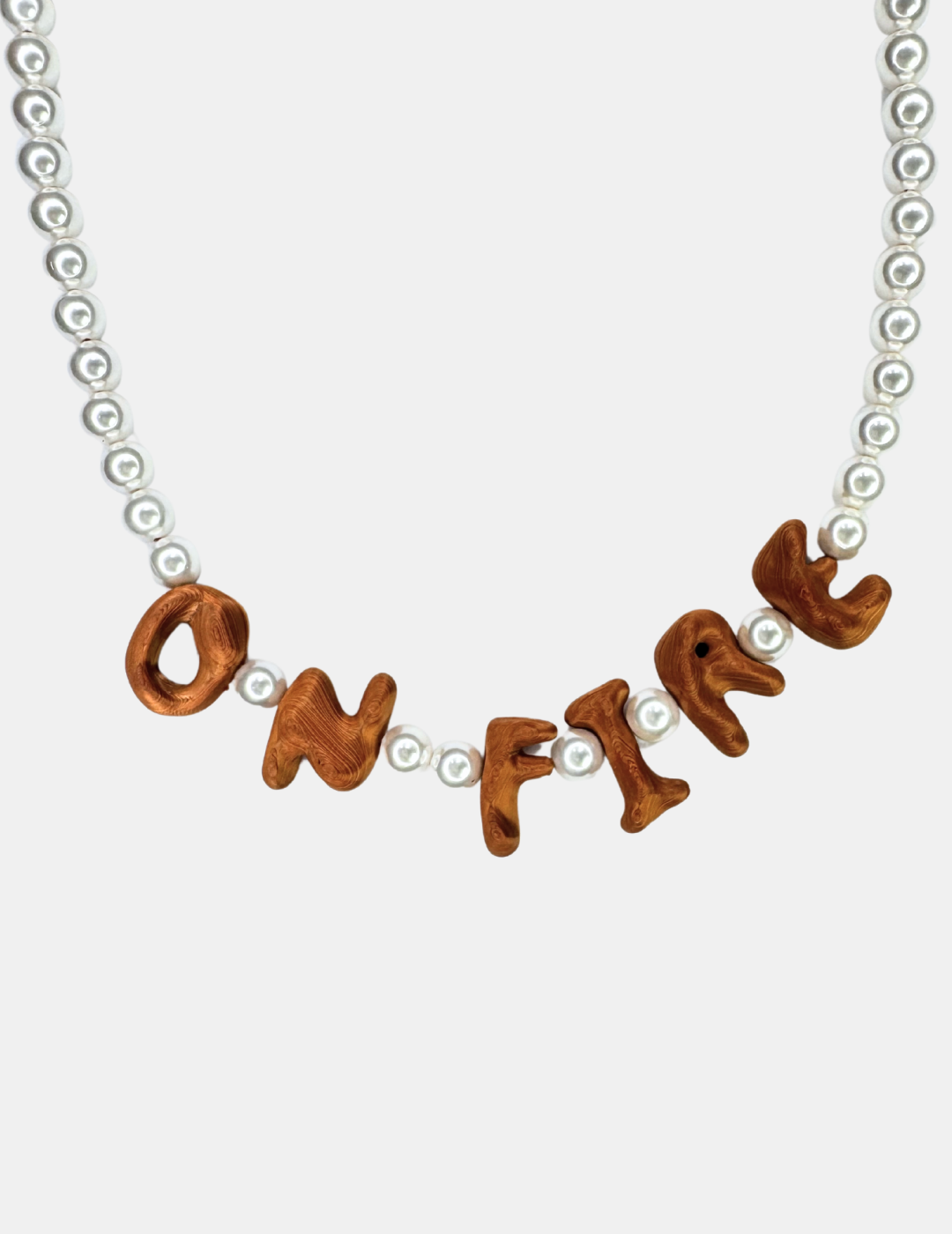On Fire Necklace // Pearl