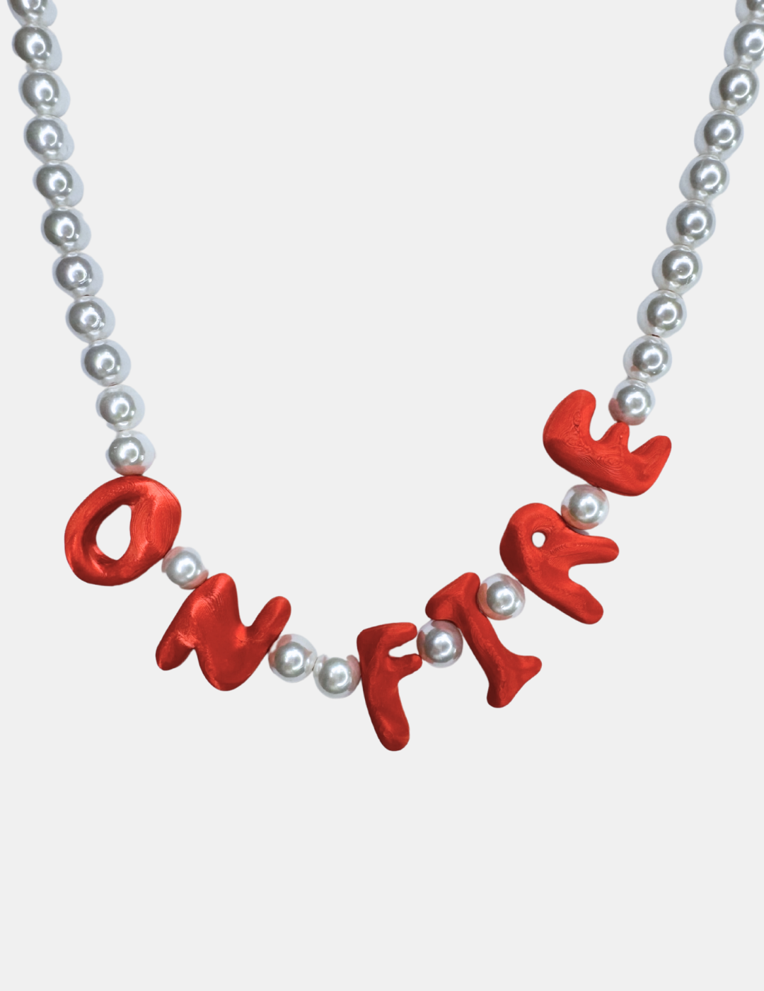 On Fire Necklace // Pearl