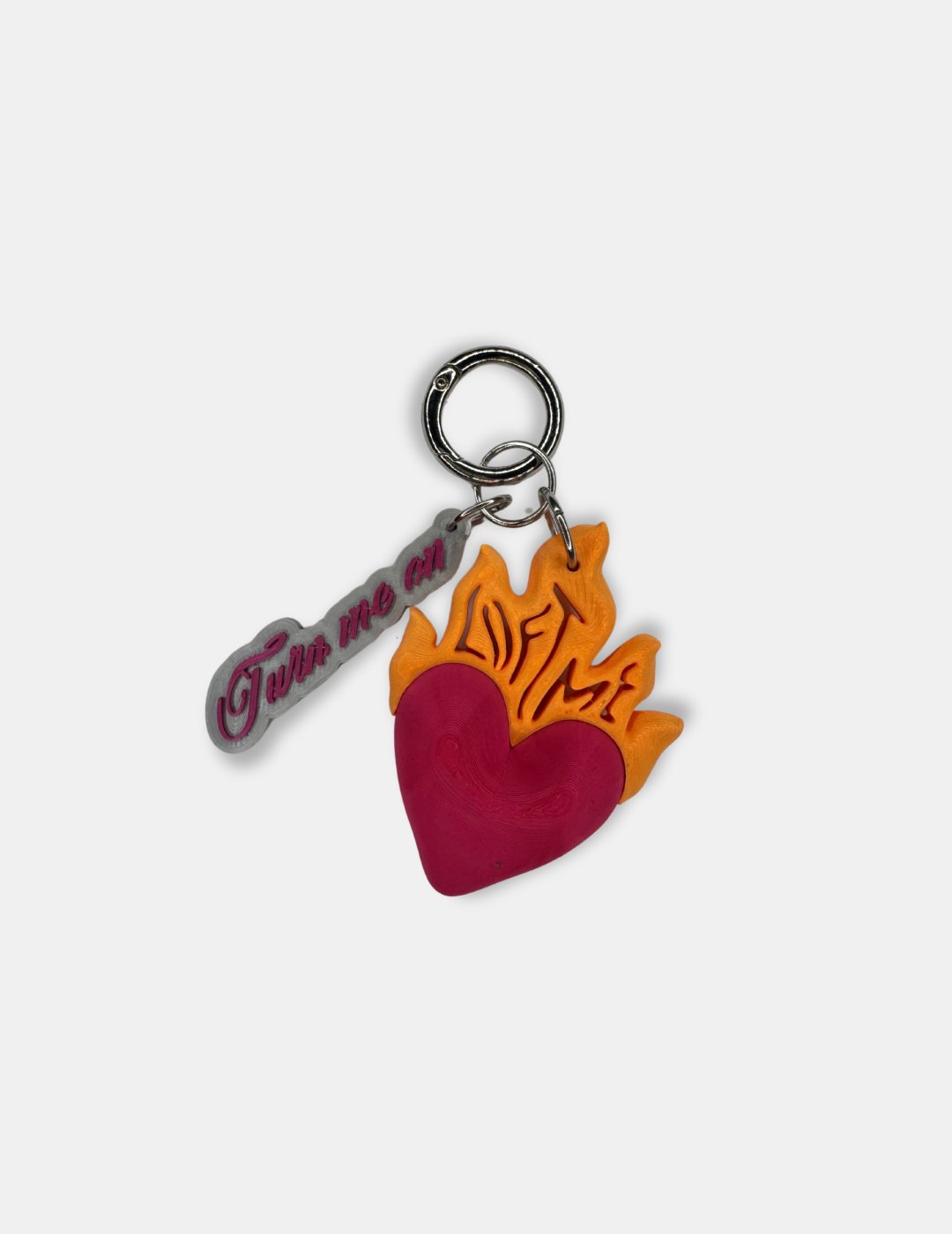 Flaming Heart // Keychain