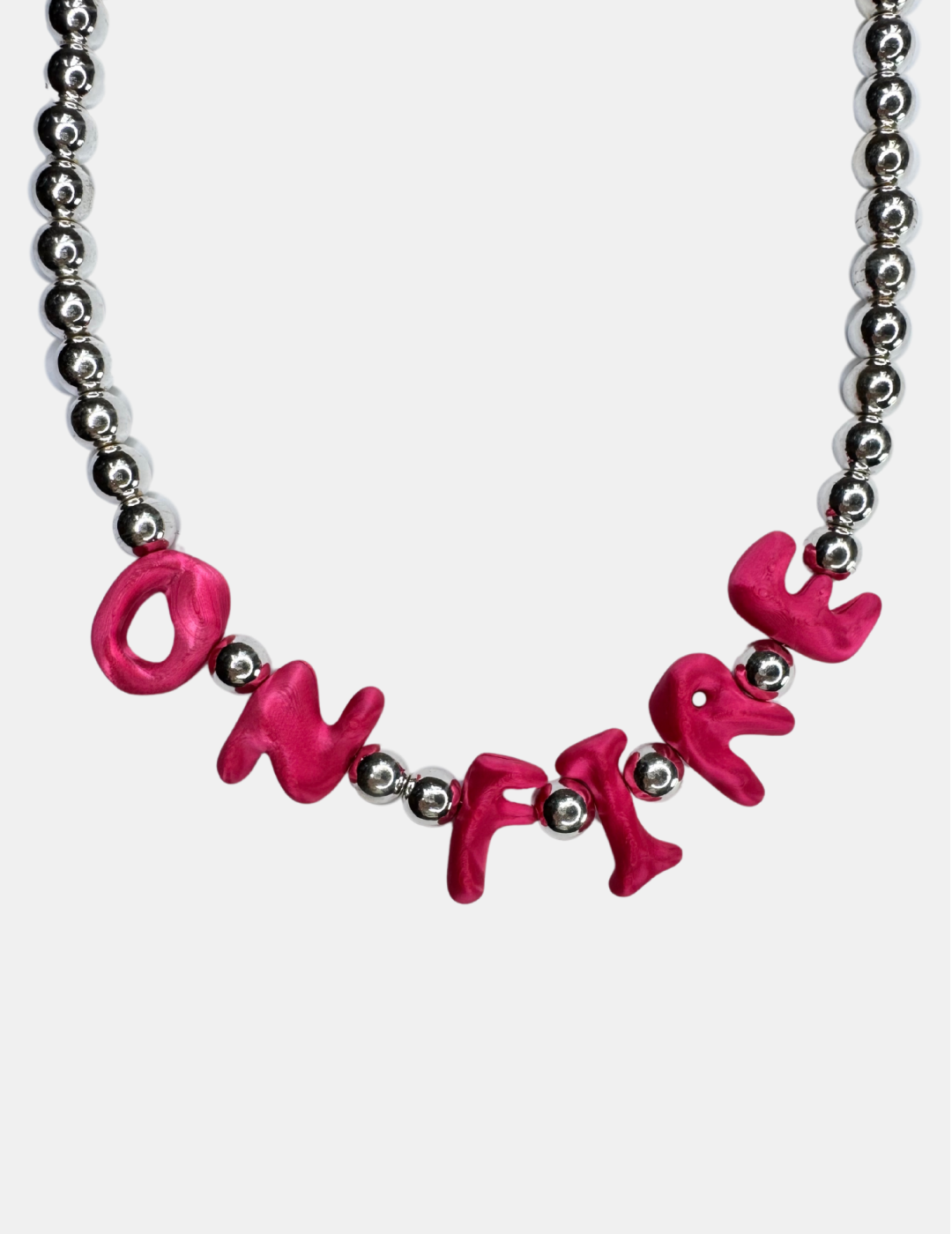 On Fire Necklace // Silver