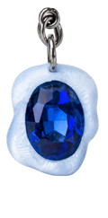 Charm Perla azul con Piedra azul